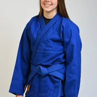 Kimono Feminino In The Guard Jiu-Jitsu Liso PRÓ Azul - imagem 3
