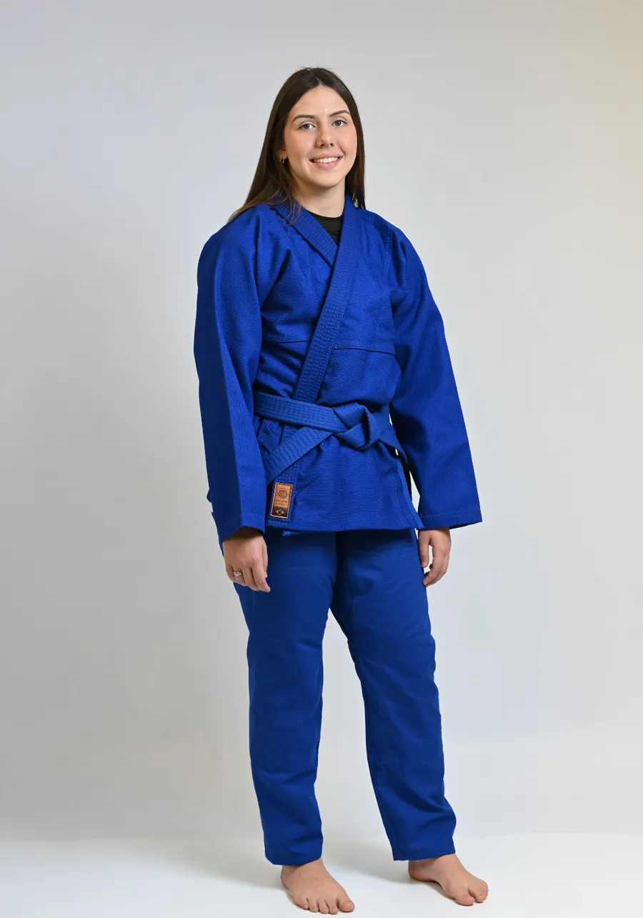 Kimono Feminino In The Guard Jiu-Jitsu Liso PRÓ Azul