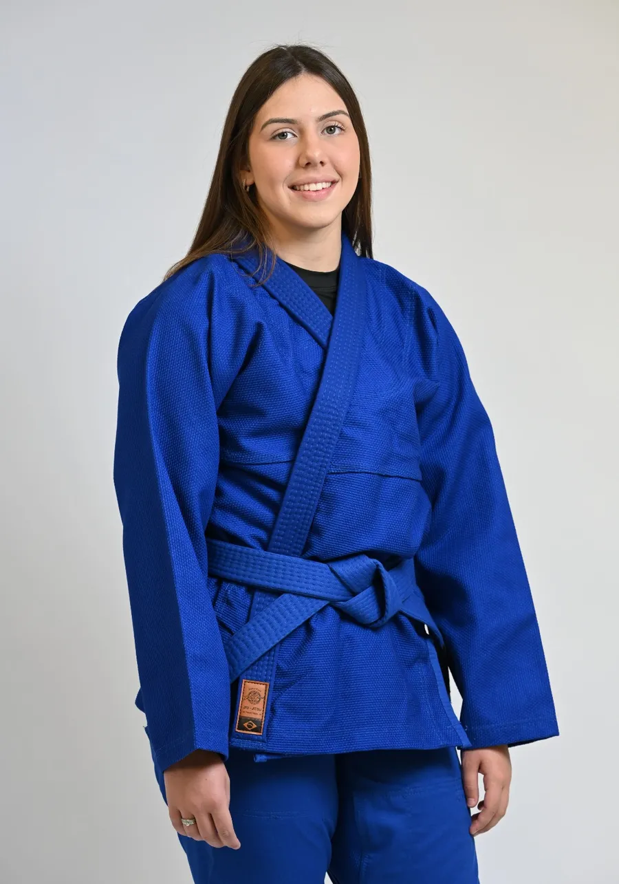 Kimono Feminino In The Guard Jiu-Jitsu Liso PRÓ Azul