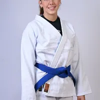 Kimono Feminino In The Guard Jiu-Jitsu Liso PRÓ Azul - imagem 4