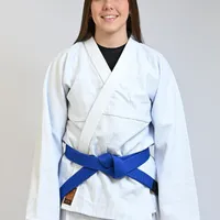 Kimono Feminino In The Guard Jiu-Jitsu Liso PRÓ Azul - imagem 2