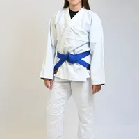 Kimono Feminino In The Guard Jiu-Jitsu Liso PRÓ Azul - imagem 4