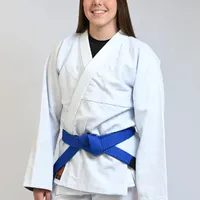 Kimono Feminino In The Guard Jiu-Jitsu Liso PRÓ Azul - imagem 3