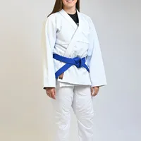 Kimono Feminino In The Guard Jiu-Jitsu Liso PRÓ Azul - imagem 6