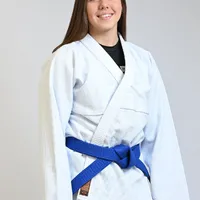 Kimono Feminino In The Guard Jiu-Jitsu Liso PRÓ Azul - imagem 5