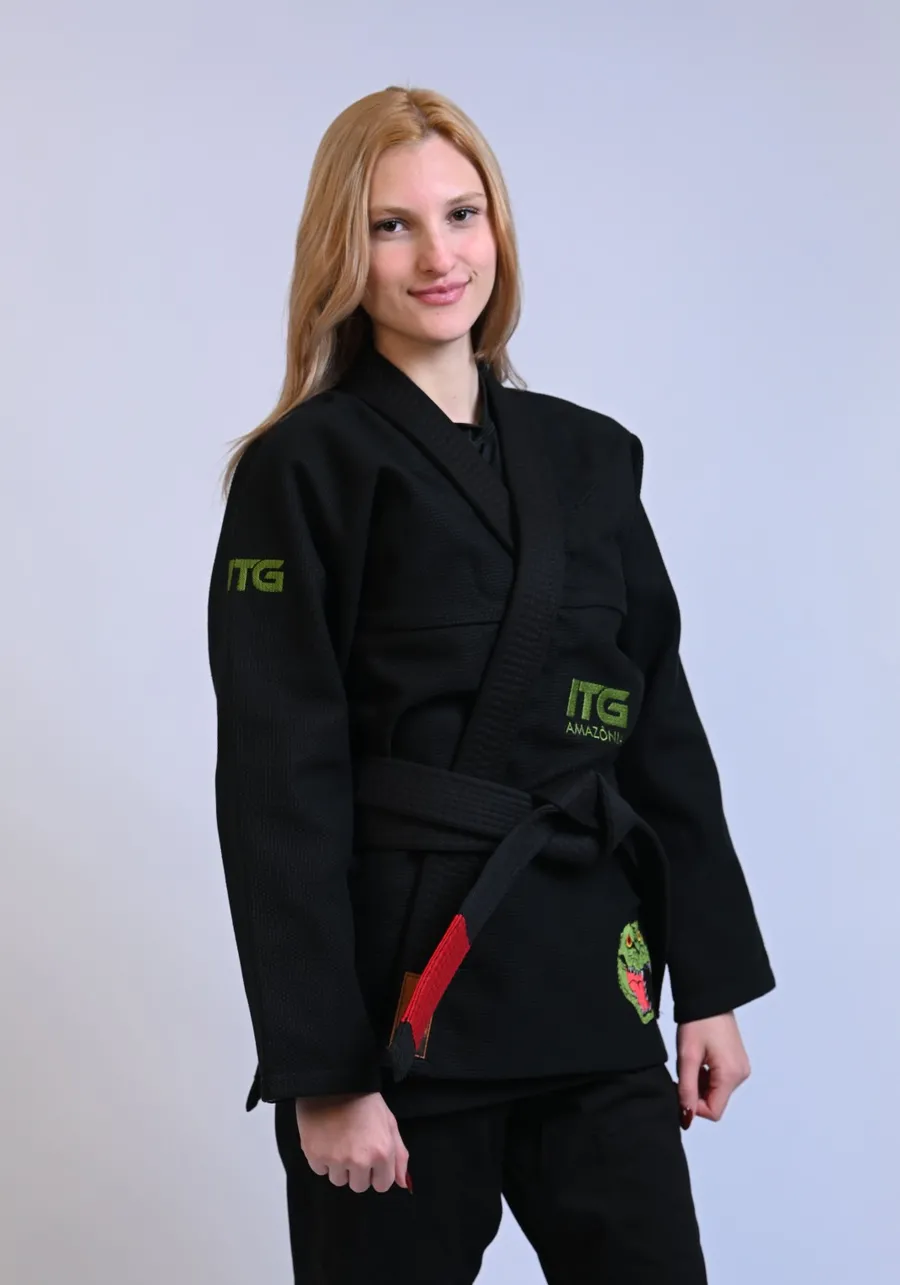 Kimono In The Guard Feminino Amazonia Jacare Preto