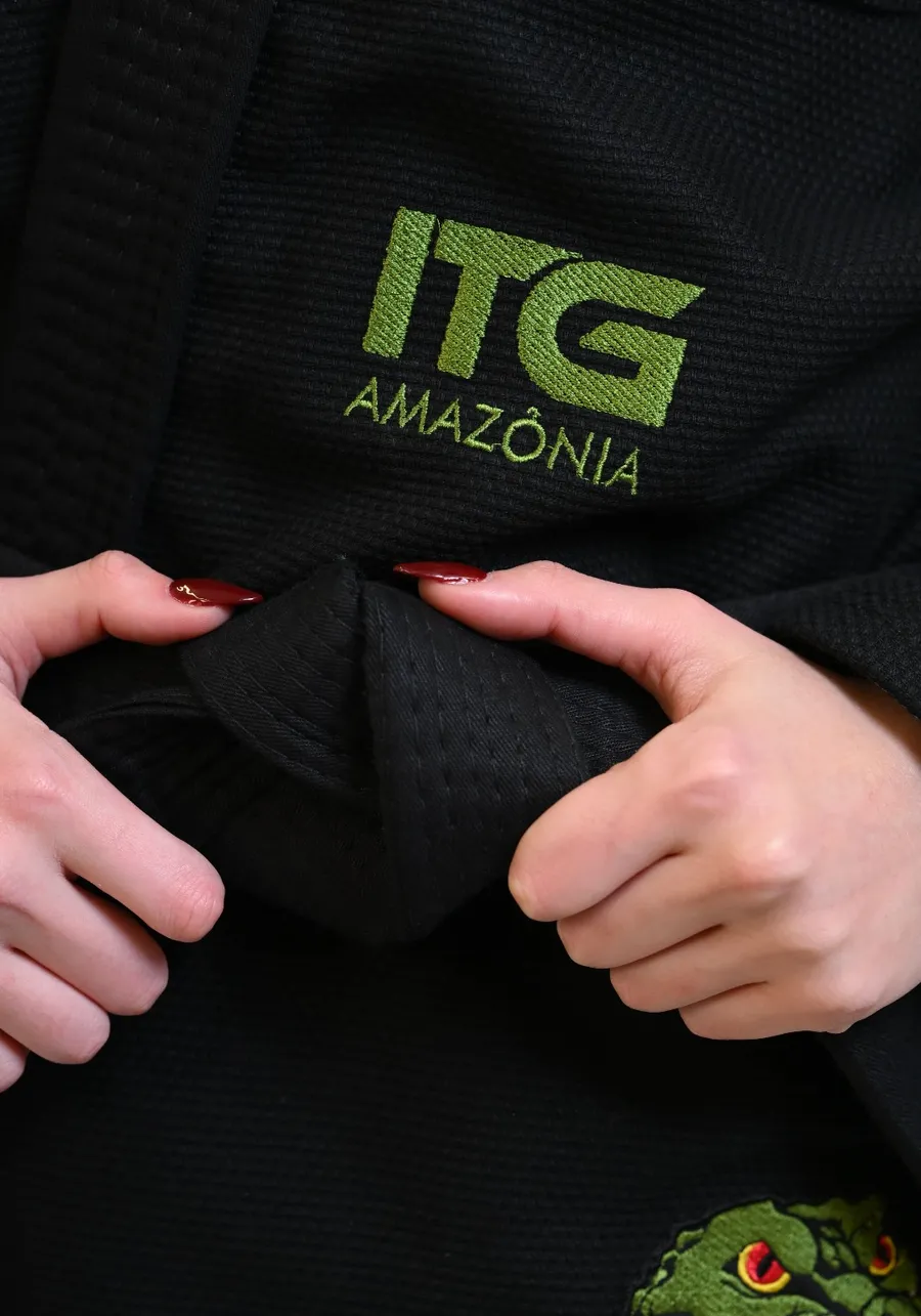 Kimono In The Guard Feminino Amazonia Jacare Preto