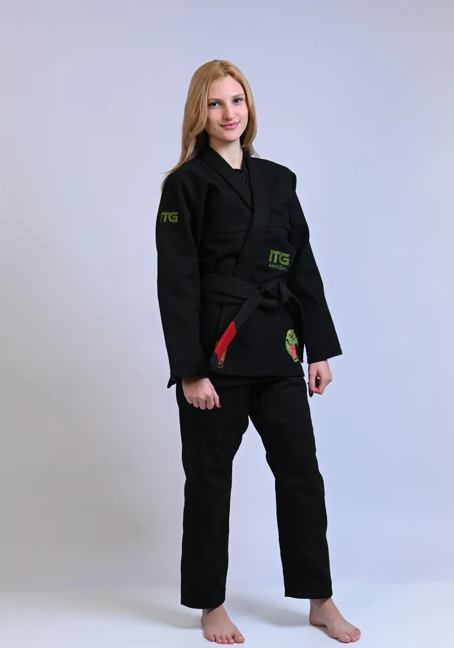 Kimono In The Guard Feminino Amazonia Jacare Preto