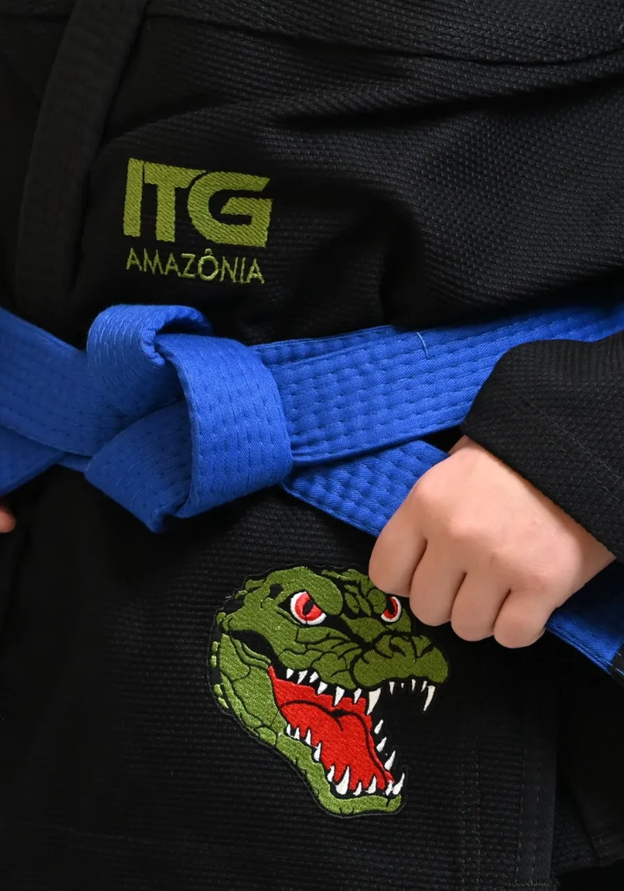 Kimono In The Guard Feminino Amazonia Jacare Preto