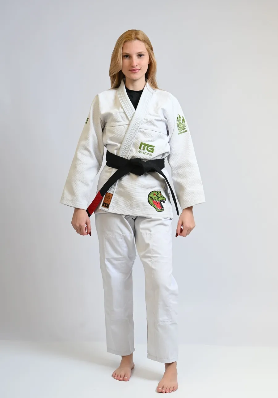 Kimono In The Guard Feminino Amazonia Jacare Branco