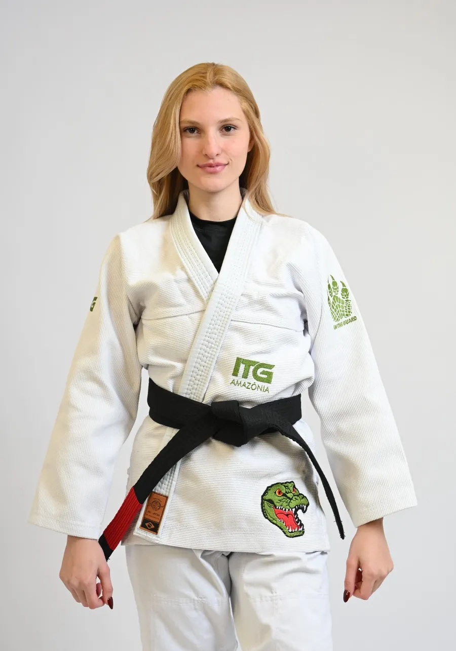 Kimono In The Guard Feminino Amazonia Jacare Branco