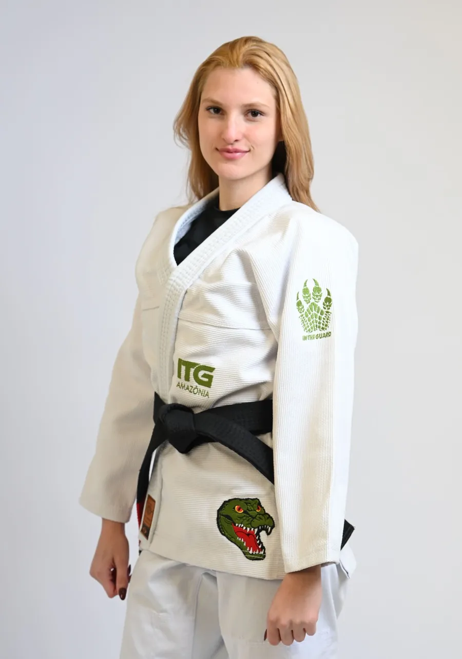 Kimono In The Guard Feminino Amazonia Jacare Branco