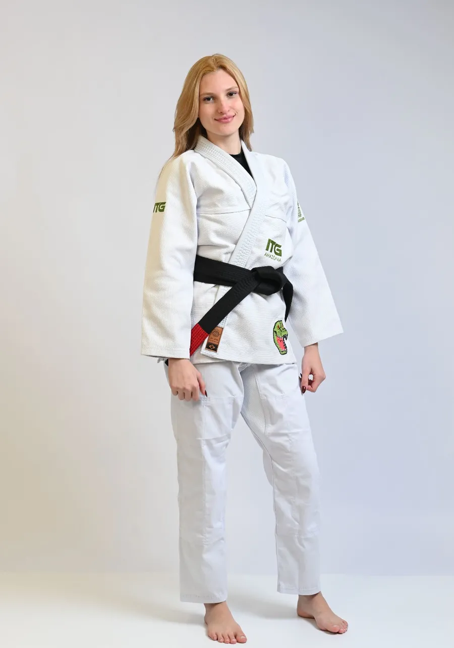 Kimono In The Guard Feminino Amazonia Jacare Branco
