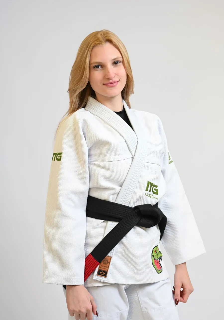 Kimono In The Guard Feminino Amazonia Jacare Branco
