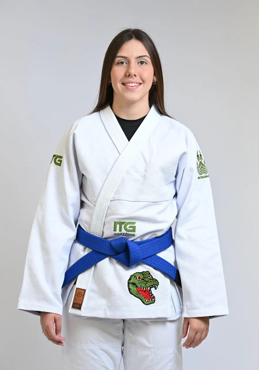 Kimono In The Guard Feminino Amazonia Jacare Branco