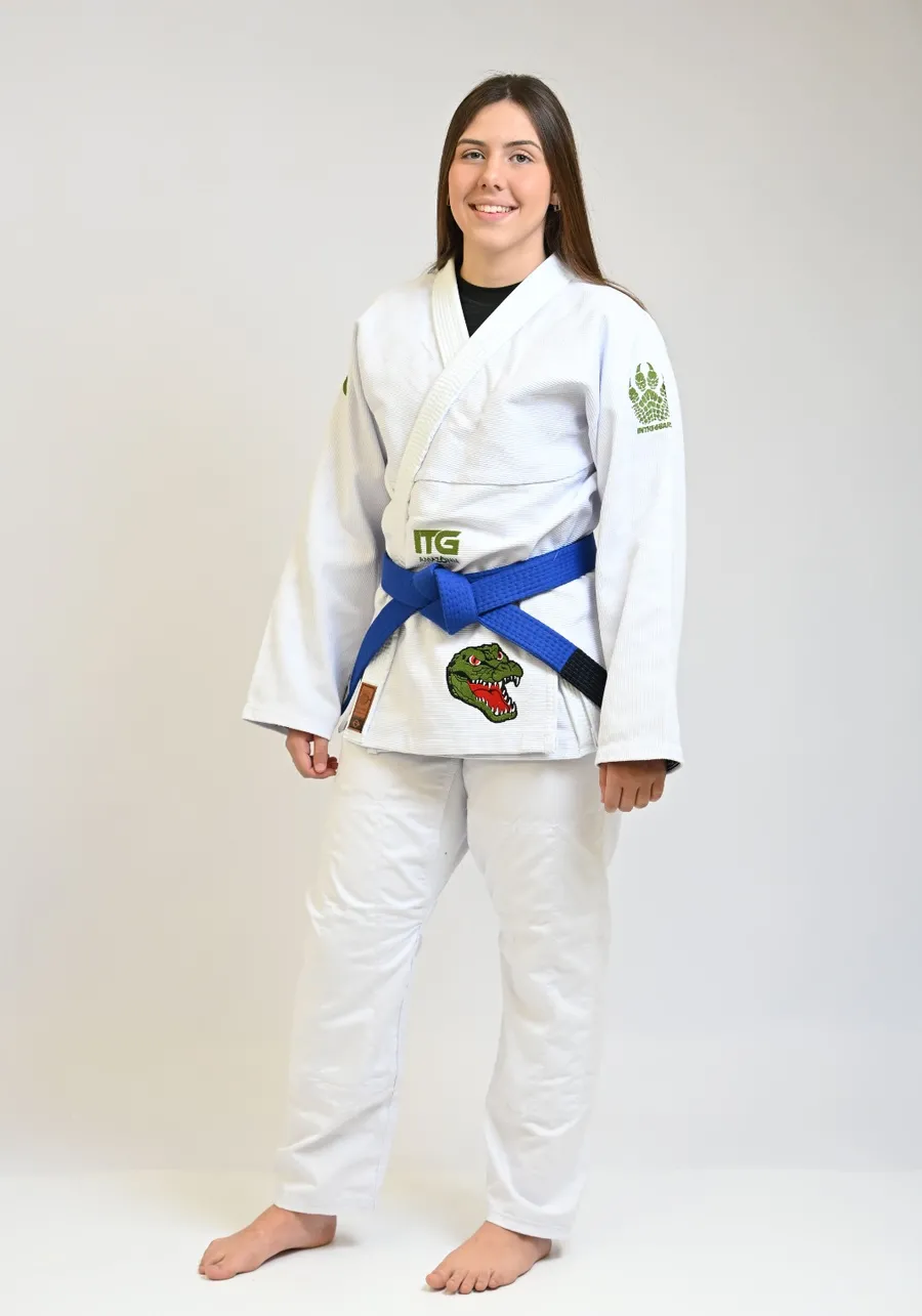 Kimono In The Guard Feminino Amazonia Jacare Branco