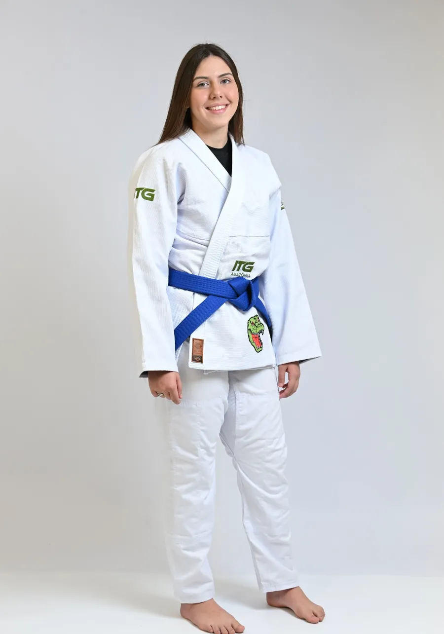 Kimono In The Guard Feminino Amazonia Jacare Branco