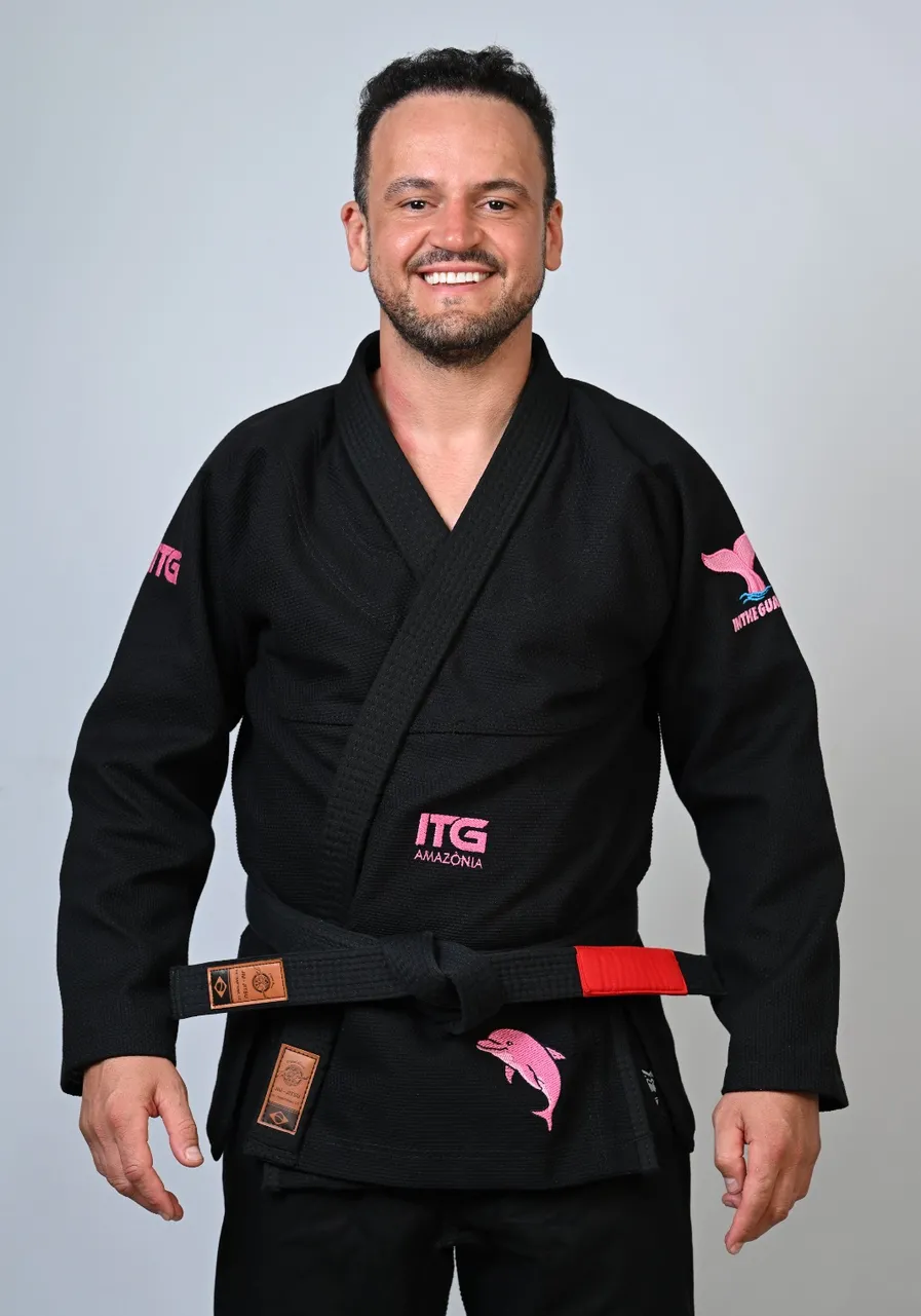 Kimono In The Guard Jiu-Jitsu AMAZÔNIA BOTO ROSA PRETO