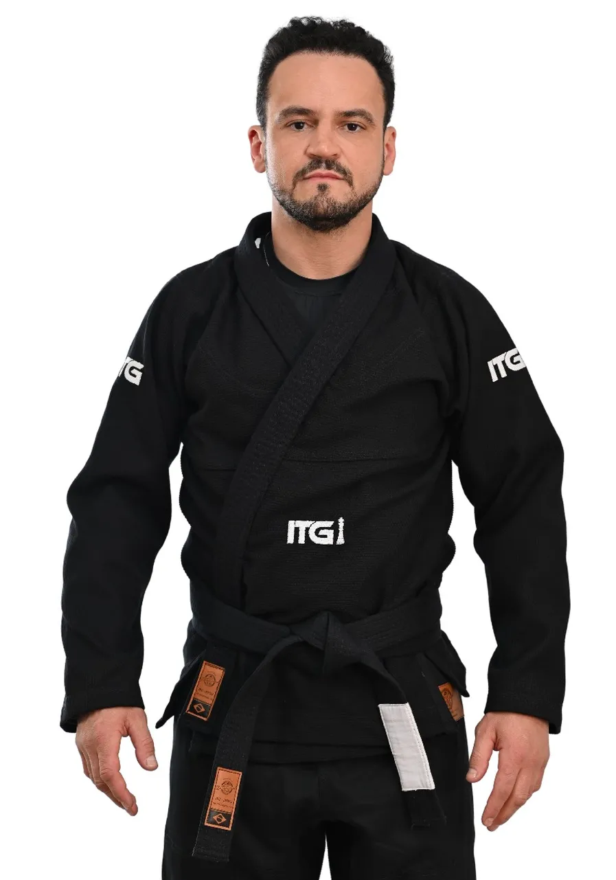 Kimono In The Guard Xadrez Pró Preto