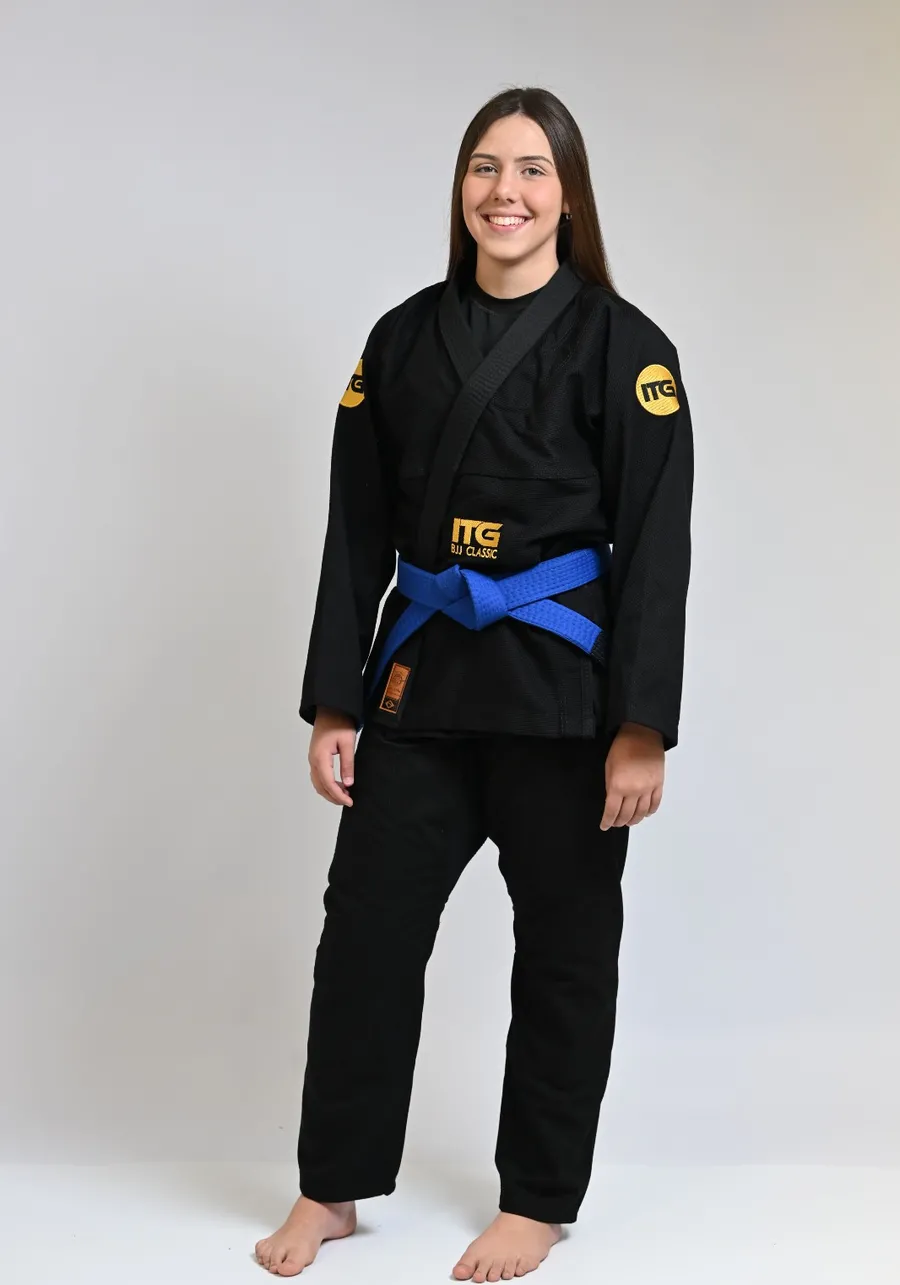 Kimono In The Guard Feminino BJJ Classic Preto