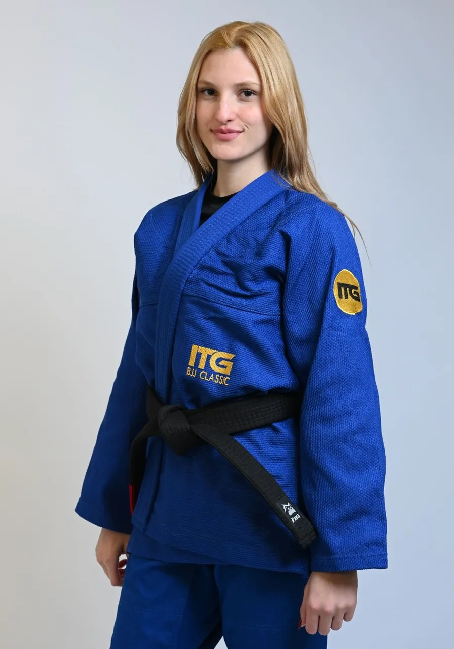 Kimono In The Guard Feminino BJJ Classic Azul