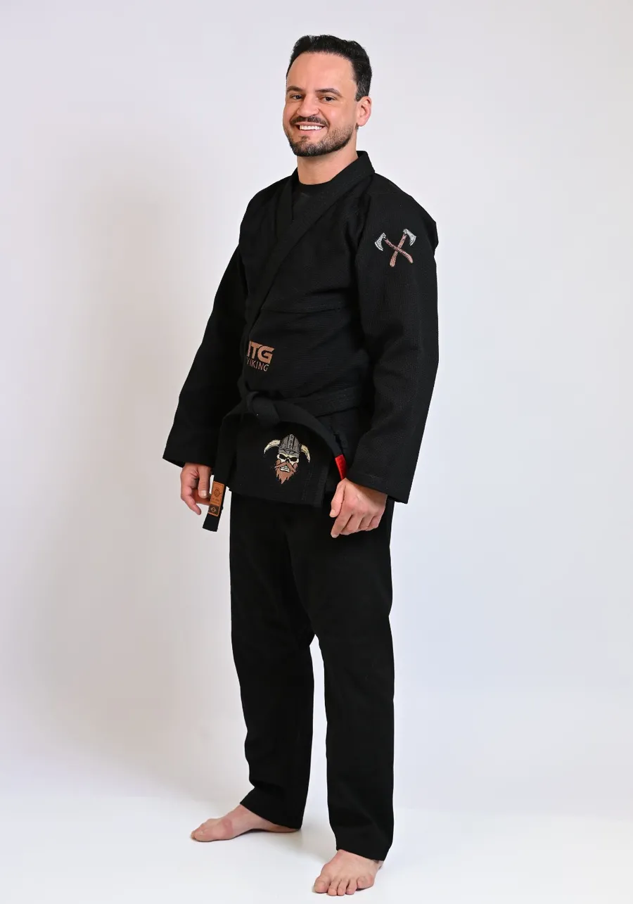 Kimono In The Guard Jiu-Jitsu Viking Preto