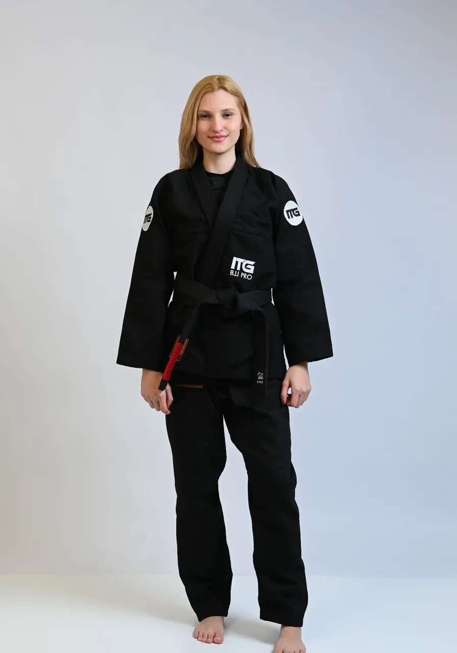 Kimono In The Guard Feminino BJJ Pró Preto