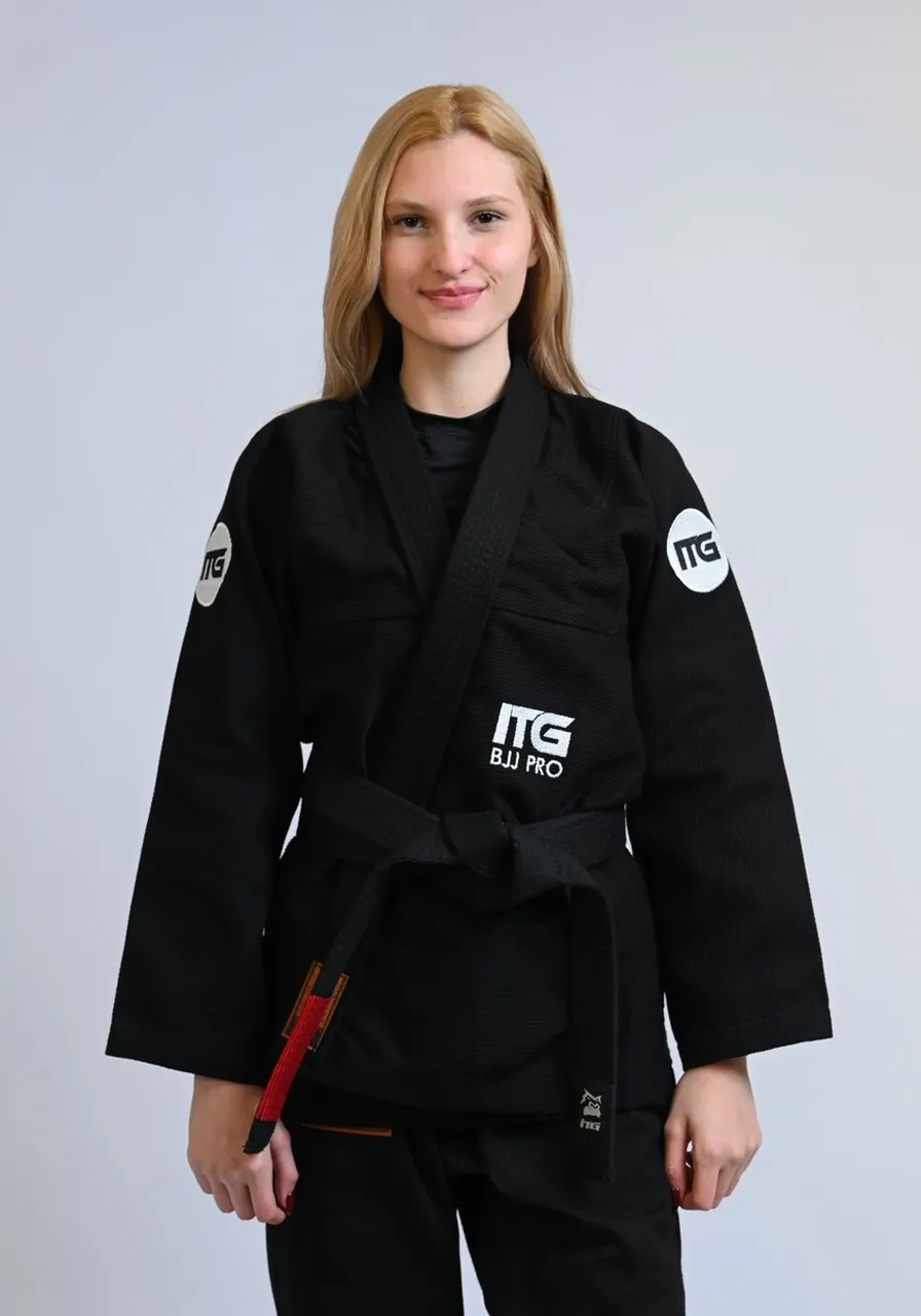 Kimono In The Guard Feminino BJJ Pró Preto
