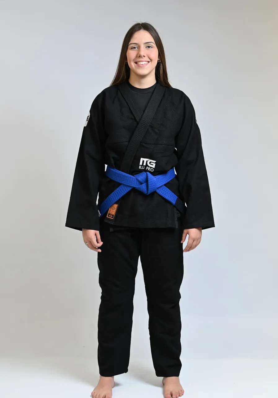 Kimono In The Guard Feminino BJJ Pró Preto
