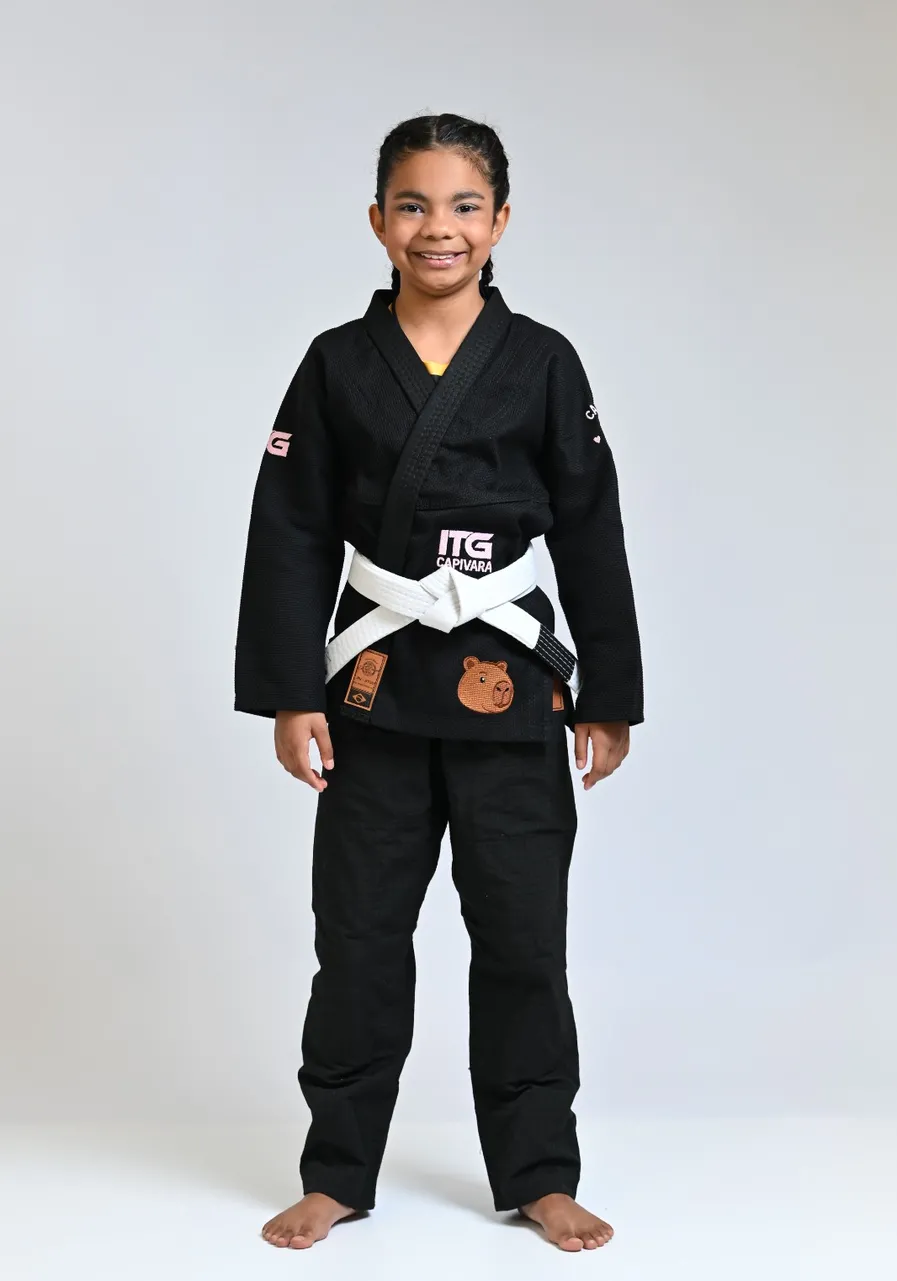 Kimono Infantil In The Guard Capivara  -  PRETO
