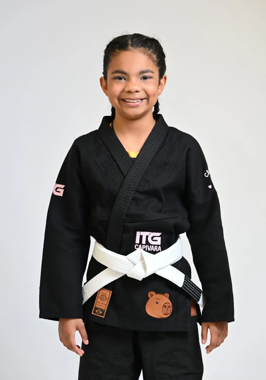 Kimono Infantil In The Guard Capivara  -  PRETO
