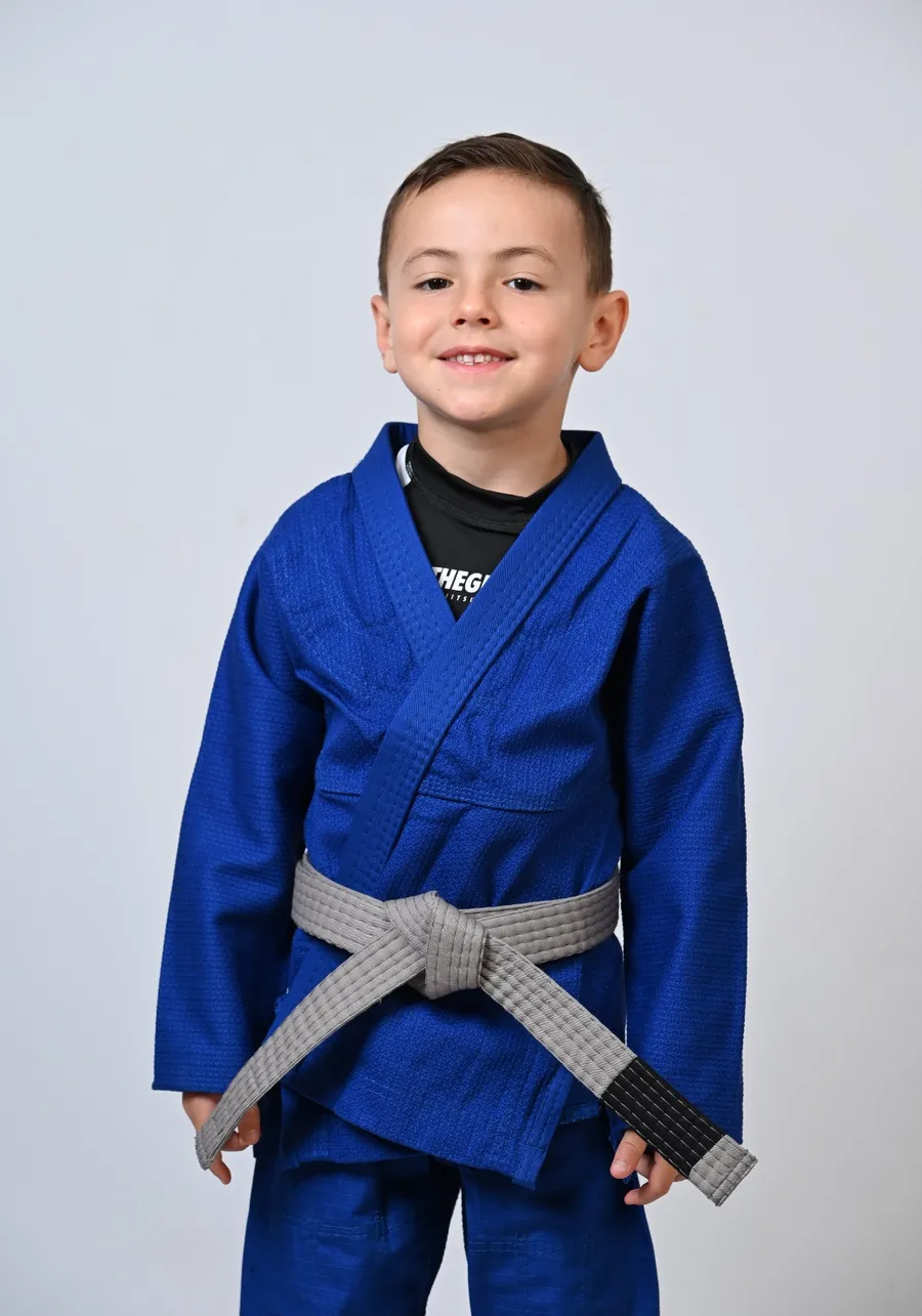 Kimono Infantil In The Guard Liso Azul