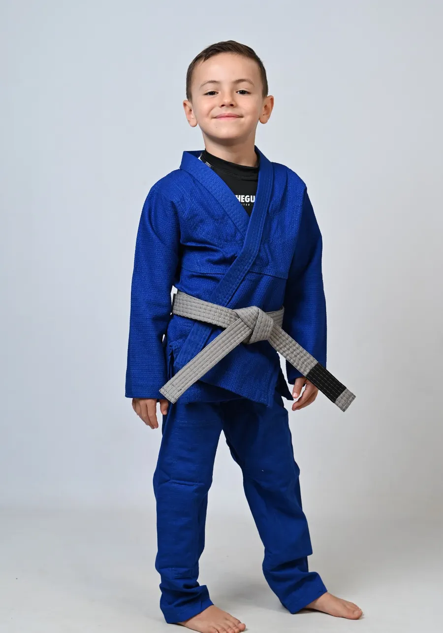 Kimono Infantil In The Guard Liso Azul