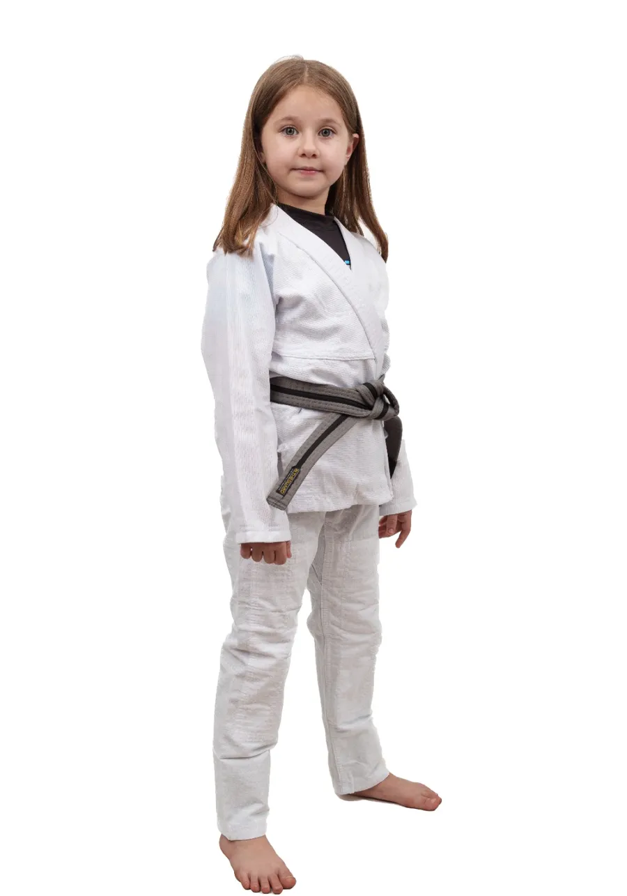 Kimono Infantil In The Guard Liso Branco