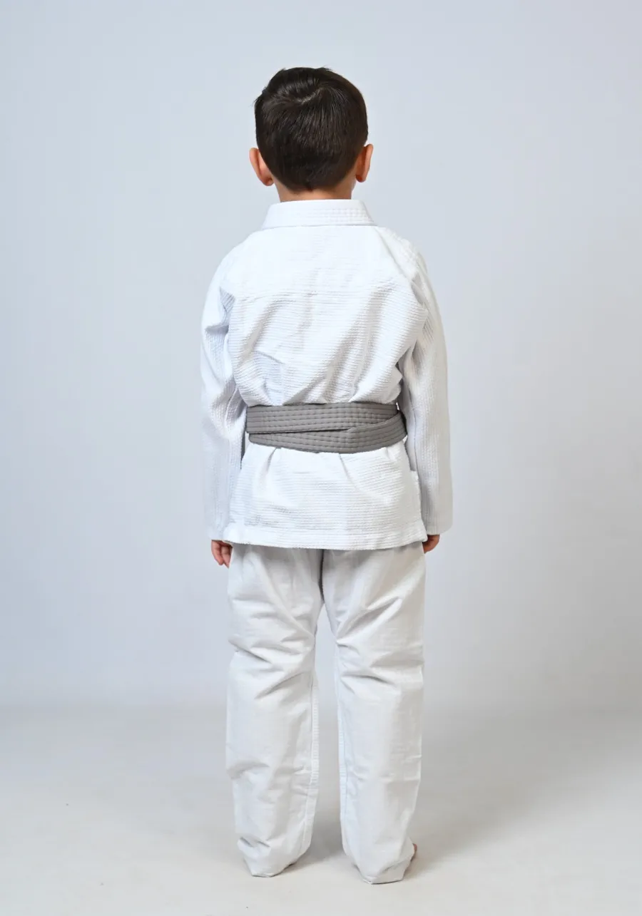Kimono Infantil In The Guard Liso Branco
