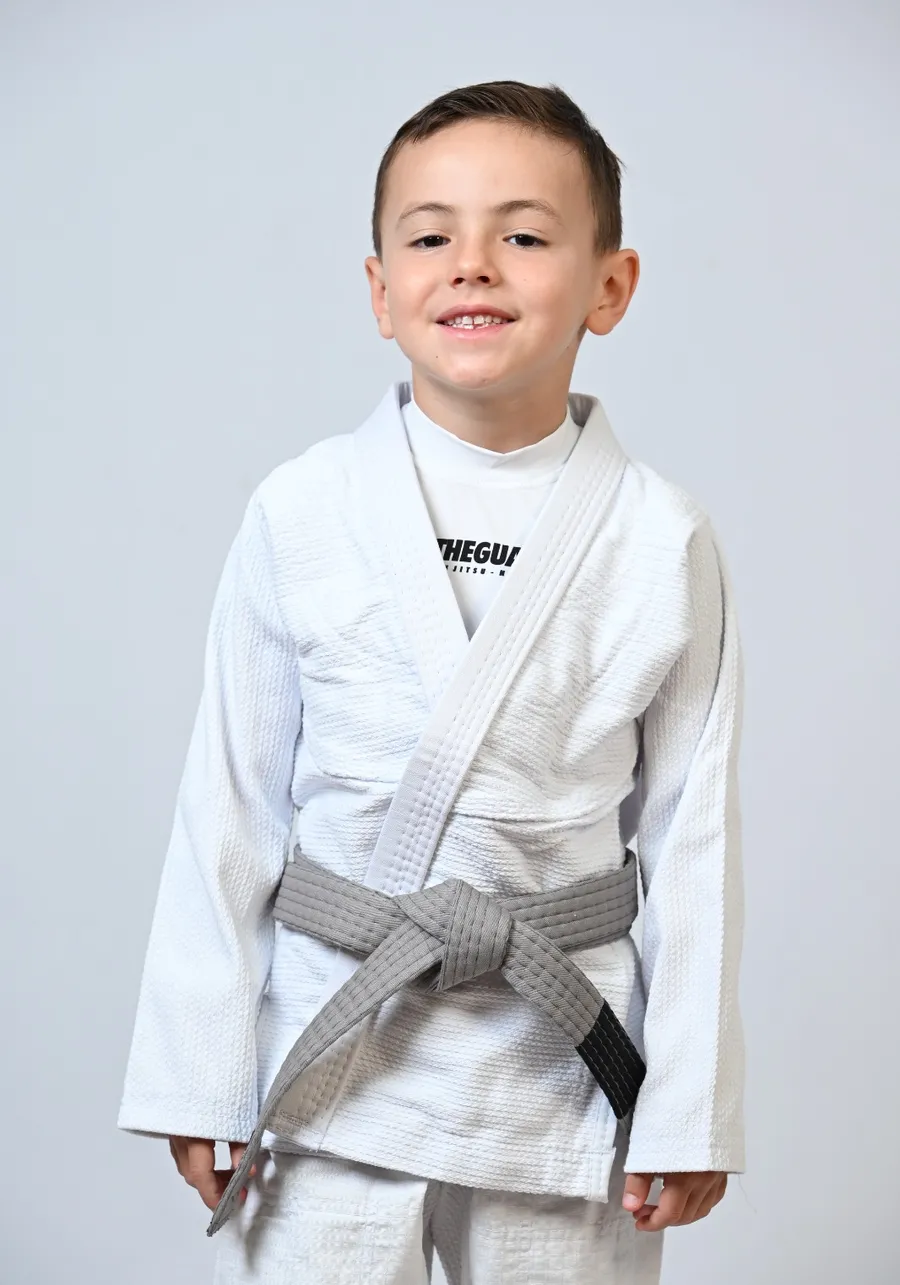 Kimono Infantil In The Guard Liso Branco