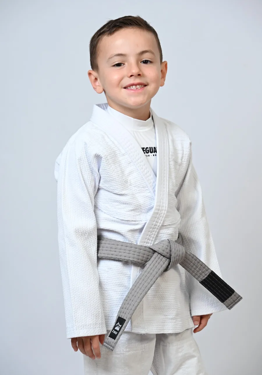 Kimono Infantil In The Guard Liso Branco