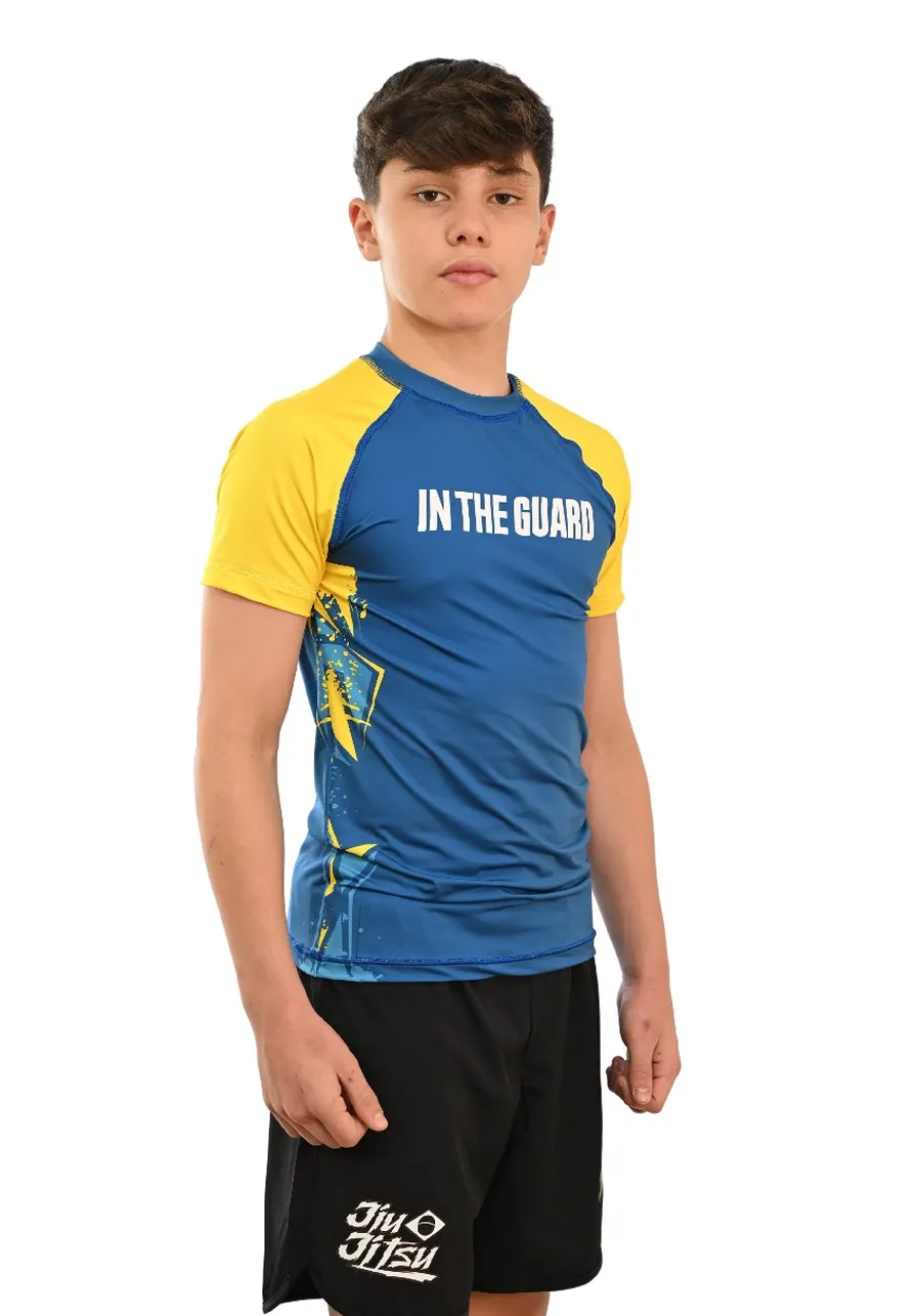 Rash Guard Infantil Brasil Azul