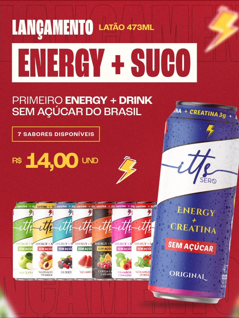 Banner mobile Lançamento - Itts Sero Energy + Suco 473ml