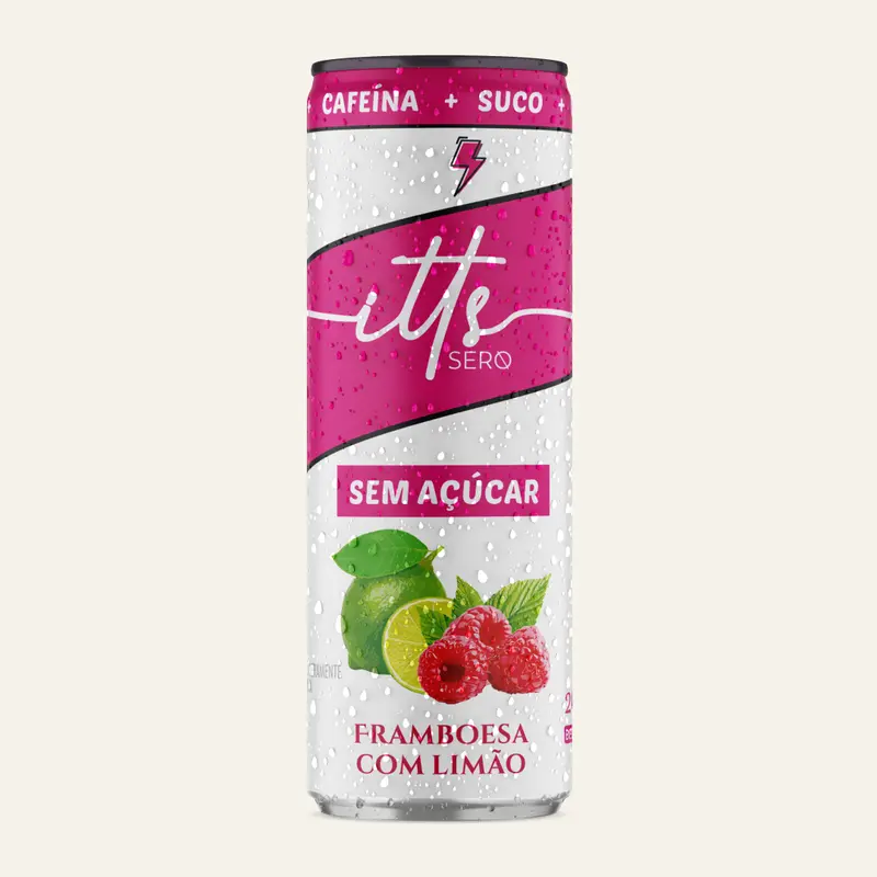 Itts Sero Energy Suco Sem Açúcar 269ml - Framboesa com Limão