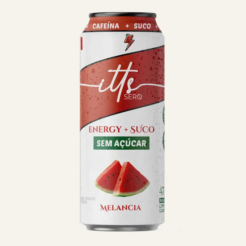 Itts Sero Energy Suco Sem Açúcar 473ml - Melancia