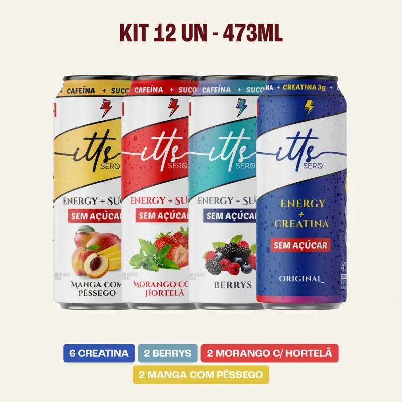 Kit 12un - Energy + Suco 473ml