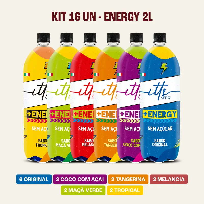 Kit 16un - Pack Energy 2L