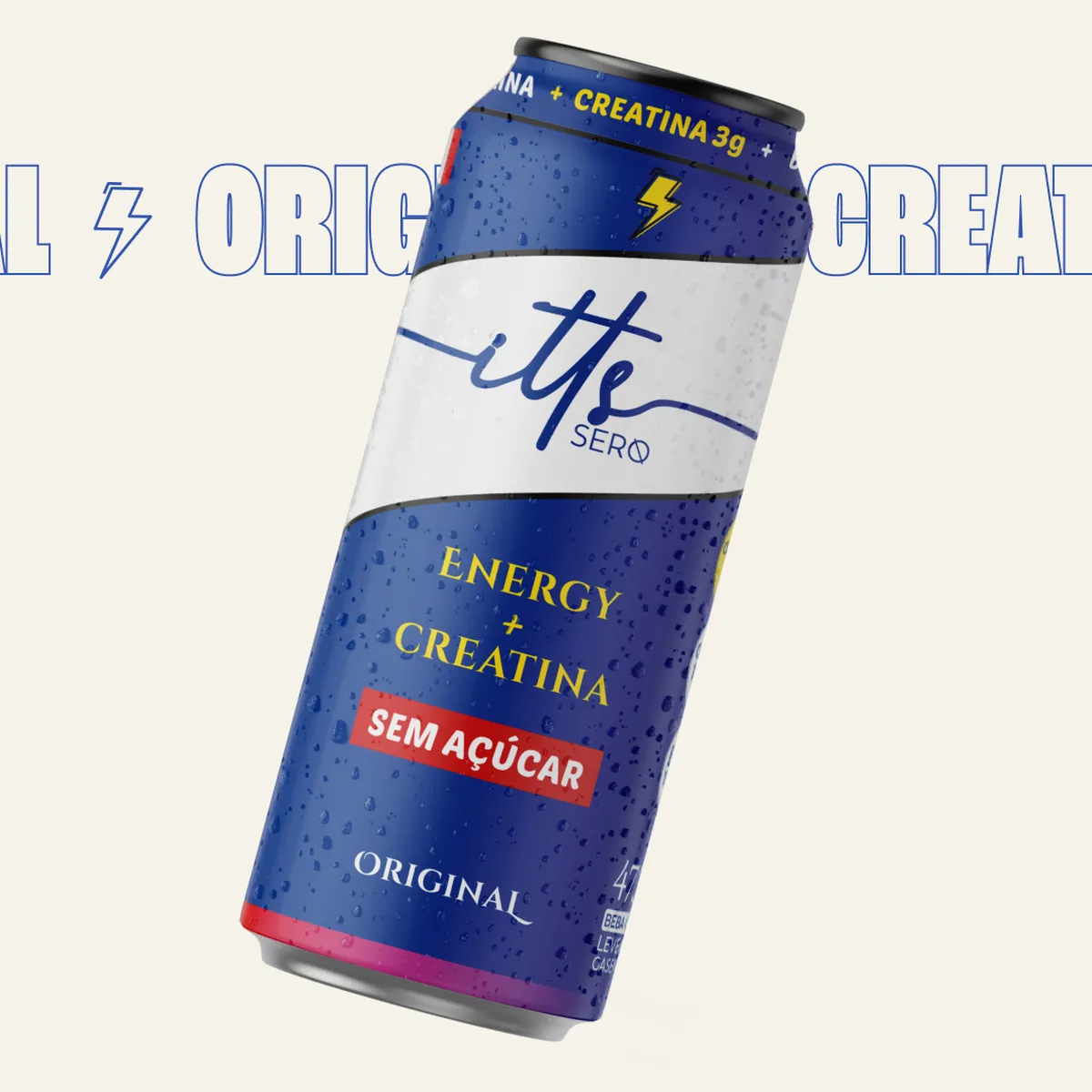 Itts Sero Energy Suco com Creatina 269ml - Original | Suplemento Energético Líquido
