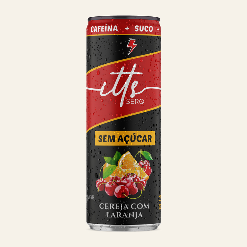 Itts Sero Energy Suco Sem Açúcar 269ml - Cereja com Laranja