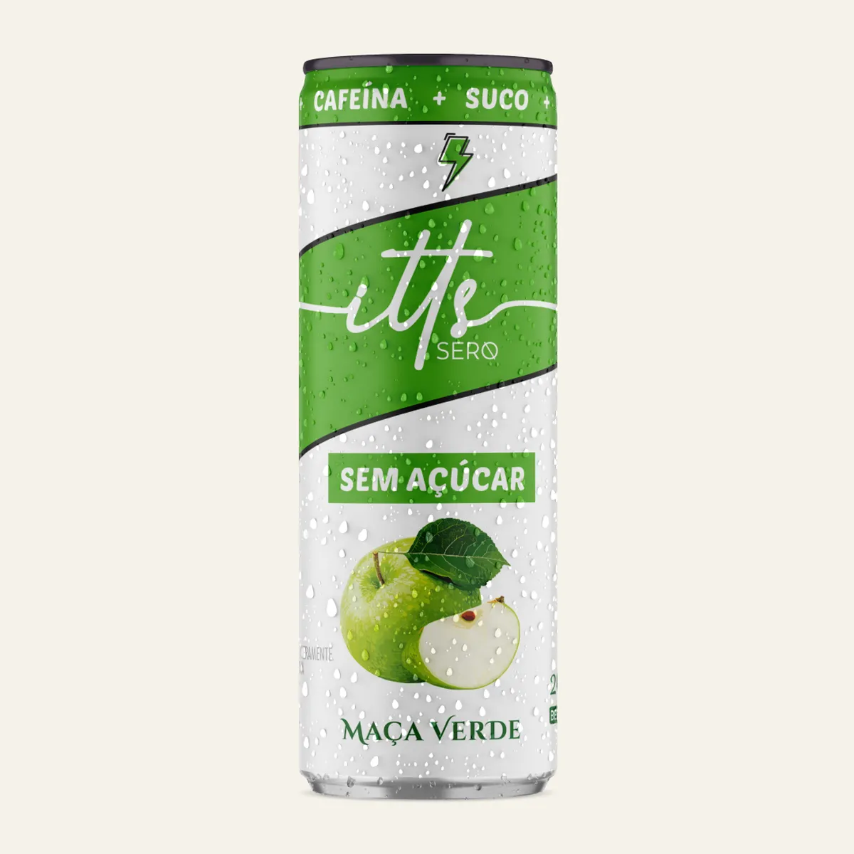 Itts Sero Energy Suco Sem Açúcar 269ml - Maçã Verde | Suplemento Energético Líquido