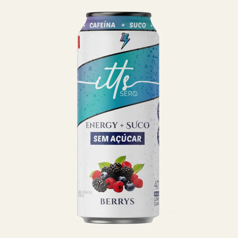 Itts Sero Energy Suco Sem Açúcar 473ml - Berrys