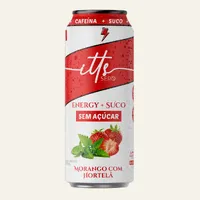 Itts Sero Energy Suco Sem Açúcar 473ml - Morango com Hortelã | Suplemento Energético Líquido - imagem 1