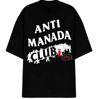 Oversized Premium | ANTI MANADA CLUB PRETA