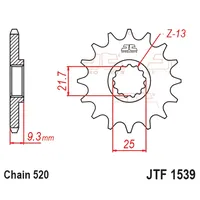 Kit Relação Premium Did Zvm-X Jt Kawasaki Ninja 400 de 2018 até 2024 e Z 400 de 2019 até 2024 - imagem 5